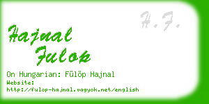hajnal fulop business card